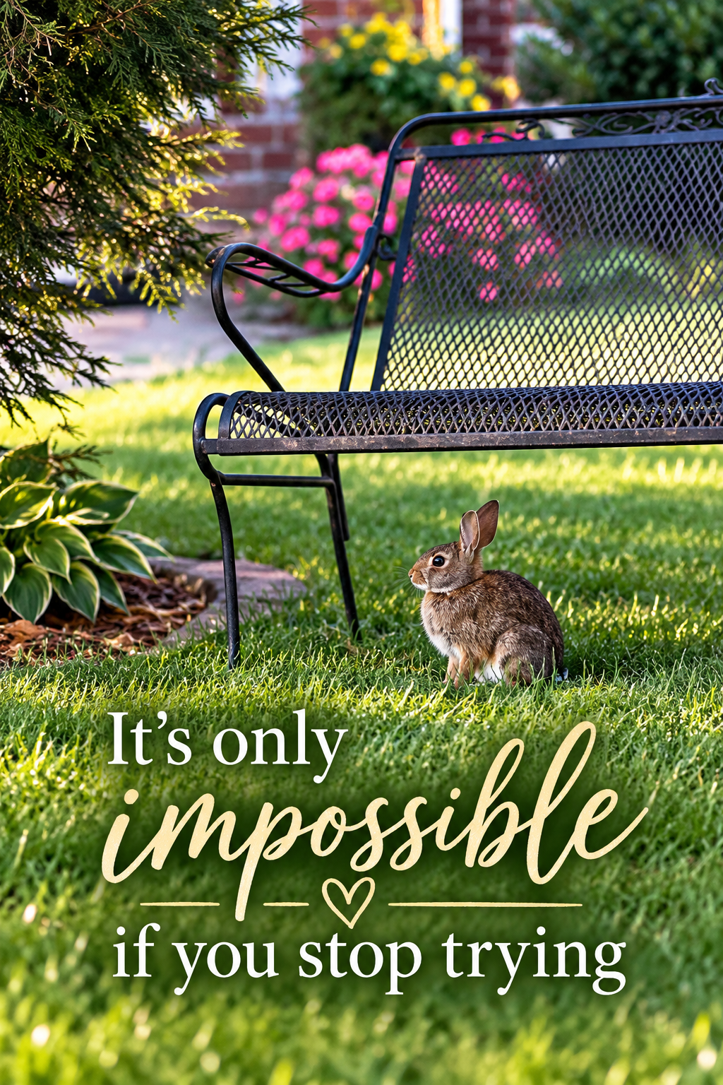 It's only impossible if you stop trying.