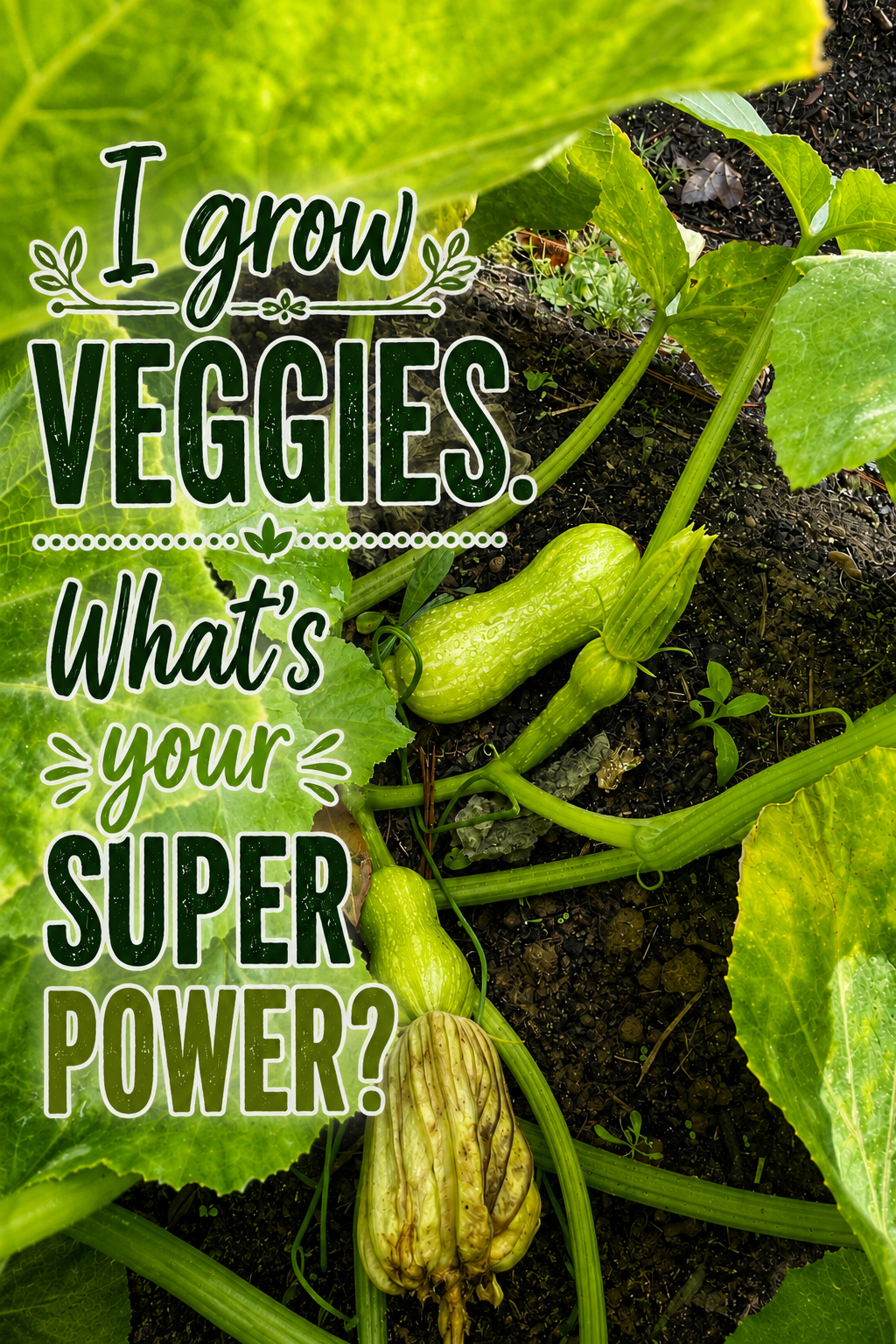 I grow veggies. What's your super power?